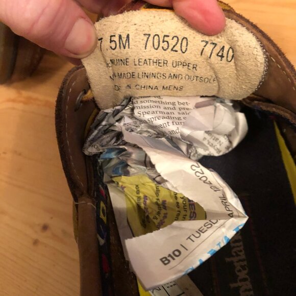 Timberland Waterproof Cognac Brown Leather Loafers Boat Shoese Boots w/Laces - Picture 10 of 11